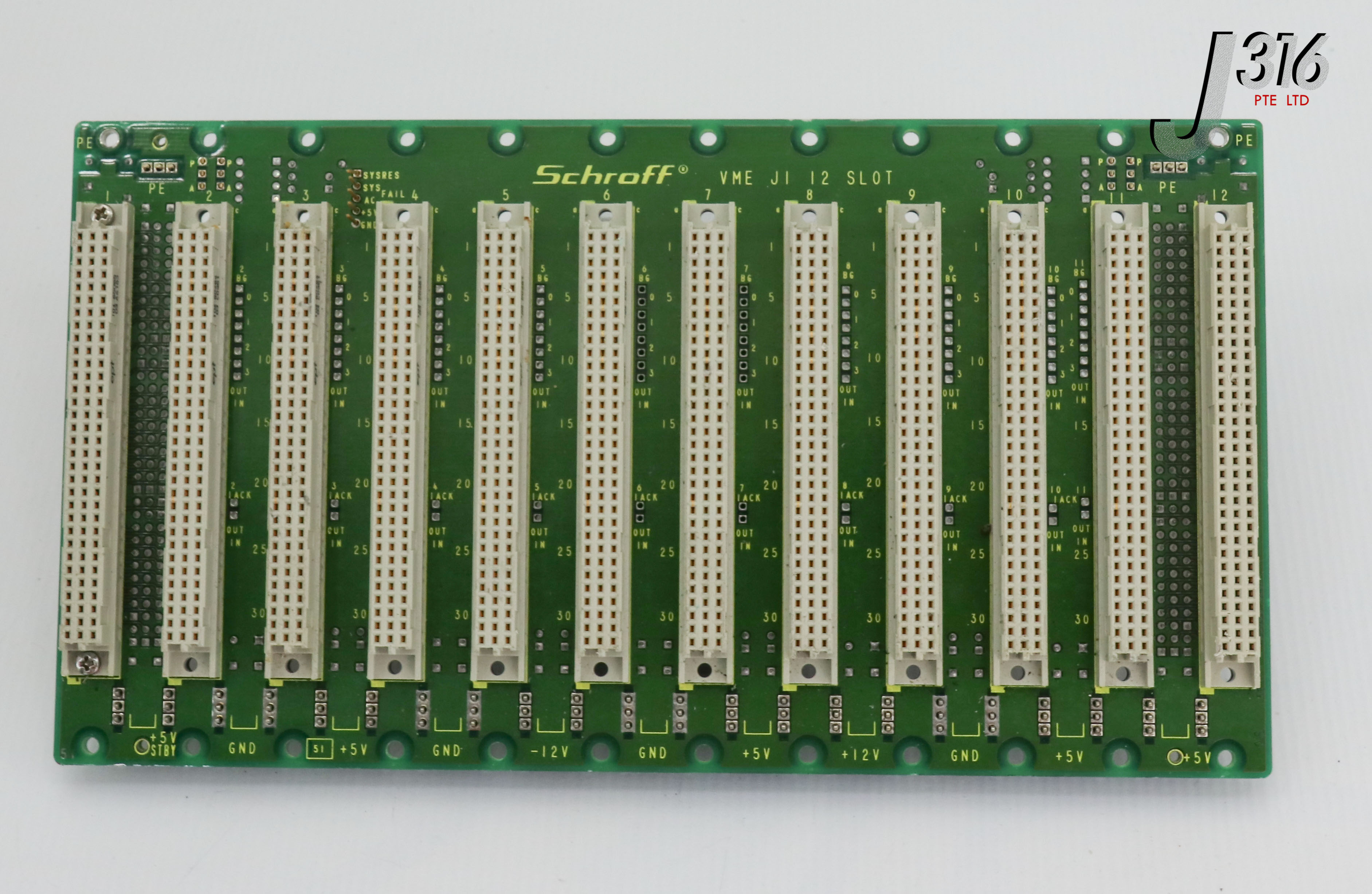 22695 Schroff Pcb Vme J1 12 Slot 23000 042 J316gallery